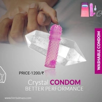 Big B Crystal Condom with Dragon Dots & C-Spot Stimulation Hood