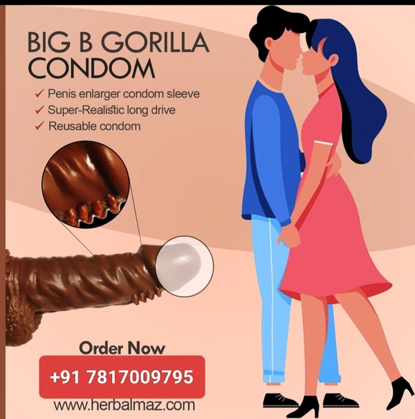BIG B Gorilla Condom - Washable Penis Enlargement Condom