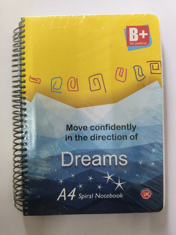 A4 Spiral Notebook Blank Page 