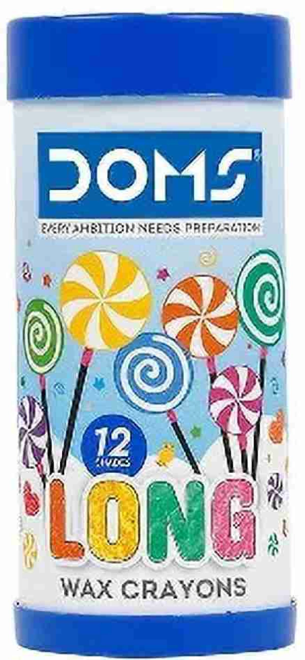 Doms 12 Shades Long Wax Colour 