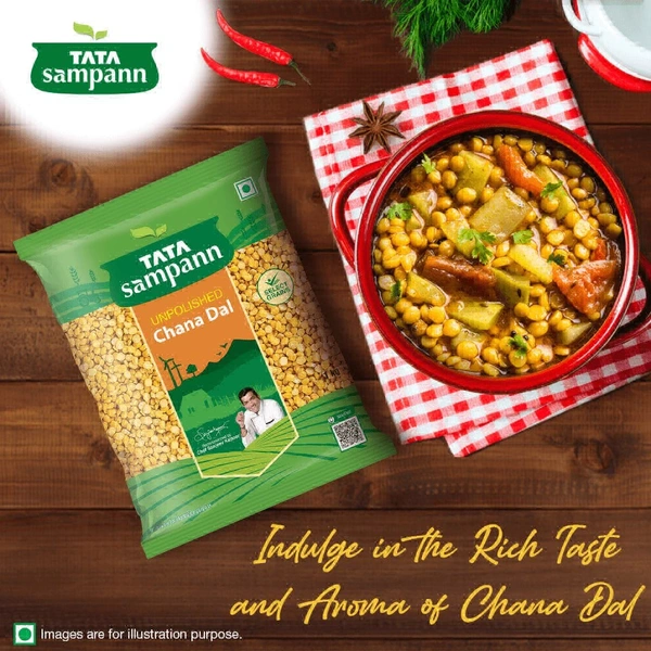 Tata Sampann Unpolished Chana Dal - 500g