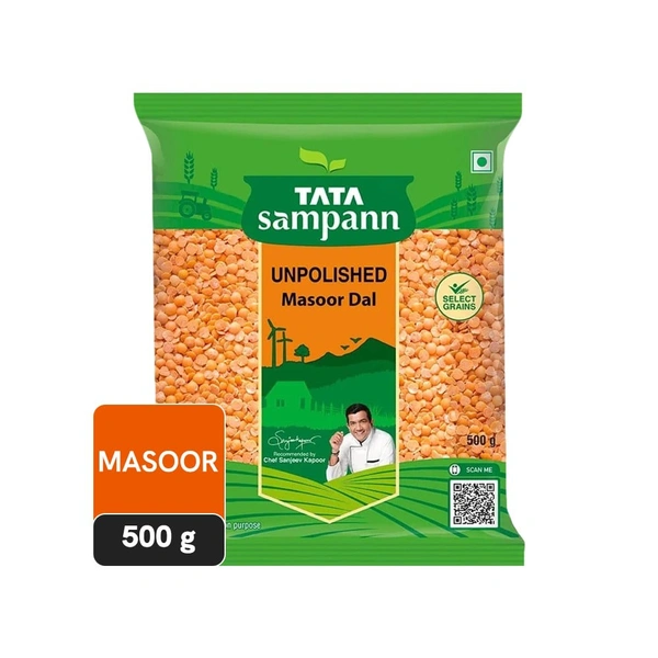Tata Sampann Unpolished Masoor Dal - 1kg