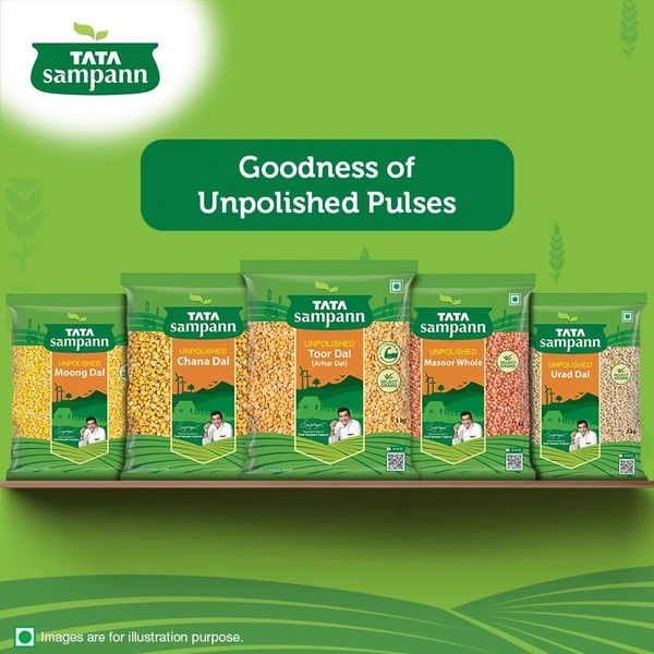 Tata Sampann Unpolished Moong Dal (Dhuli) Split - 500g