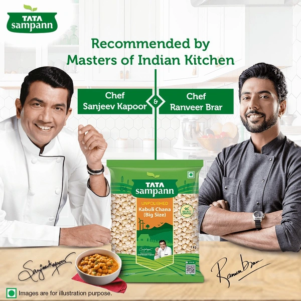 Tata Sampann Unpolished Kabuli Chana (Big Size) - 1kg