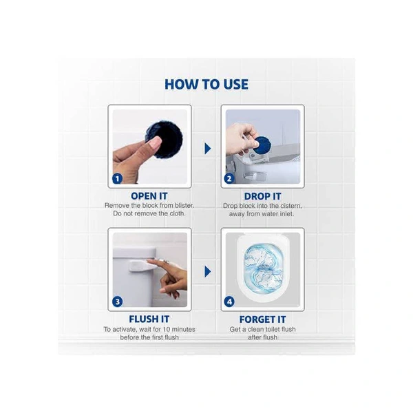 Harpic Flushmatic In-Cister Toilet Cleaner Block (Marine) - 100g