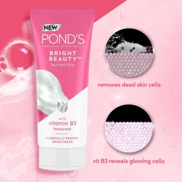 Pond's Bright Beauty Spot-Less Glow Face Wash - 100g