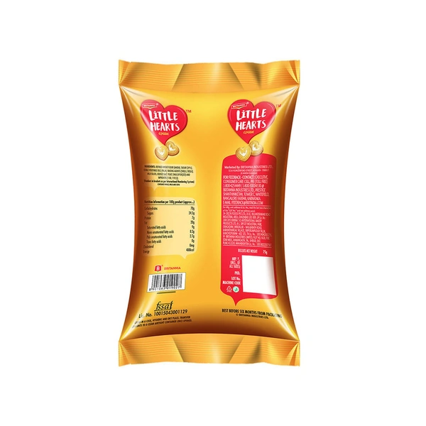 Britannia Little Hearts Classic Biscuit - 75g