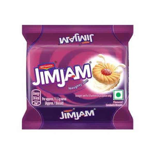 Britannia Treat Jim Jam Sandwich Cream Biscuits - 460g