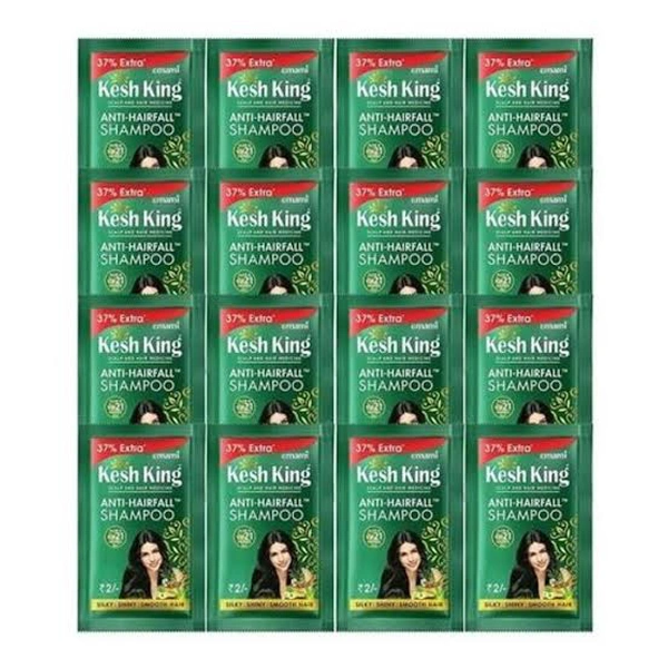 Keshking Scalp And Hair Medicine Anti-Hairfall Shampoo Sachet - 40 Pic