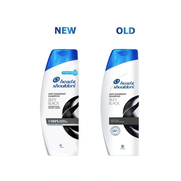 Head & Shoulders , Anti Dandruff Shampoo, Silky Black - 180ml