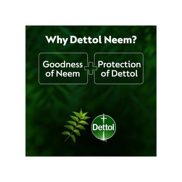 Dettol Neem Bathing Bar - Buy 3 Get 1 Free - 4×75g