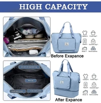 Folding Travel Bag  - Waterproof Satin Fabric, L