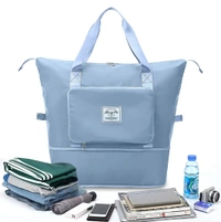 Folding Travel Bag  - Waterproof Satin Fabric, L