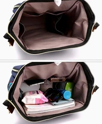 Baby Daiper Bag - Matty Fabric, 𝑩𝒍𝒂𝒄𝒌 