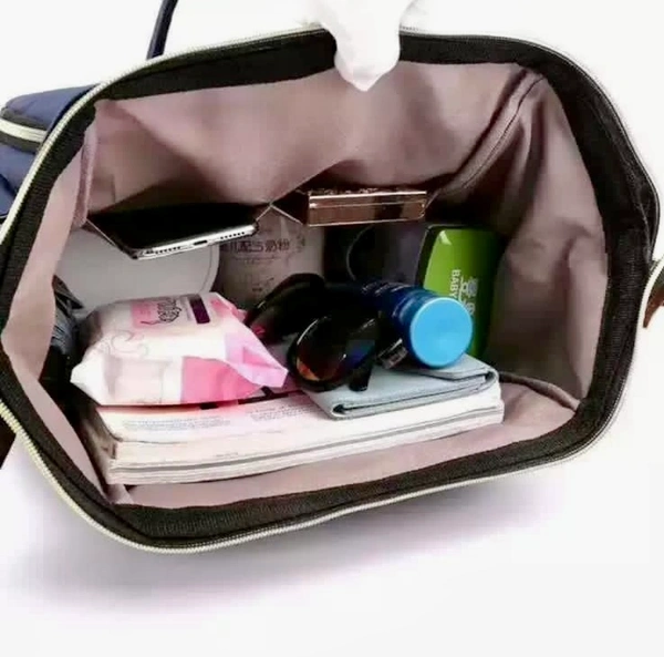 Baby Daiper Bag - Matty Fabric, 𝑩𝒍𝒂𝒄𝒌 