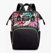 Baby Daiper Bag - Matty Fabric, 𝑩𝒍𝒂𝒄𝒌 