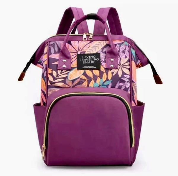 Baby Daiper Bag - Matty Fabric, 𝑷𝒖𝒓𝒑𝒍𝒆