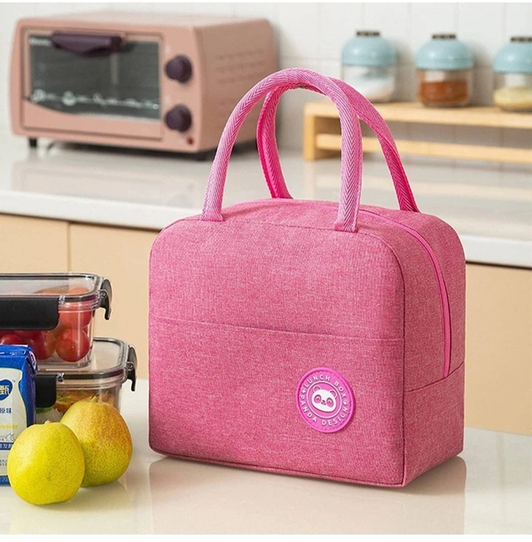 Lunch Box Bag Insulated  - 𝑷𝒊𝒏𝒌, 𝑺𝒕𝒂𝒏𝒅𝒂𝒓𝒅, 𝑷𝒐𝒍𝒚𝒆𝒔𝒕𝒆𝒓