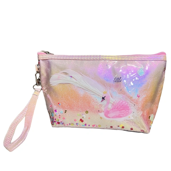 Elisha Makeup Pouches  - Dark Pink, PU Leather, 24*14*8