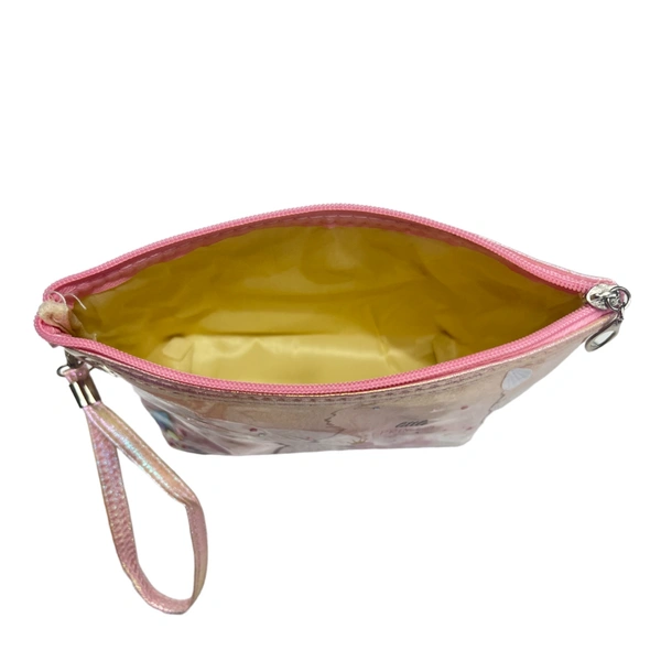 Elisha Makeup Pouches  - Dark Pink, PU Leather, 24*14*8