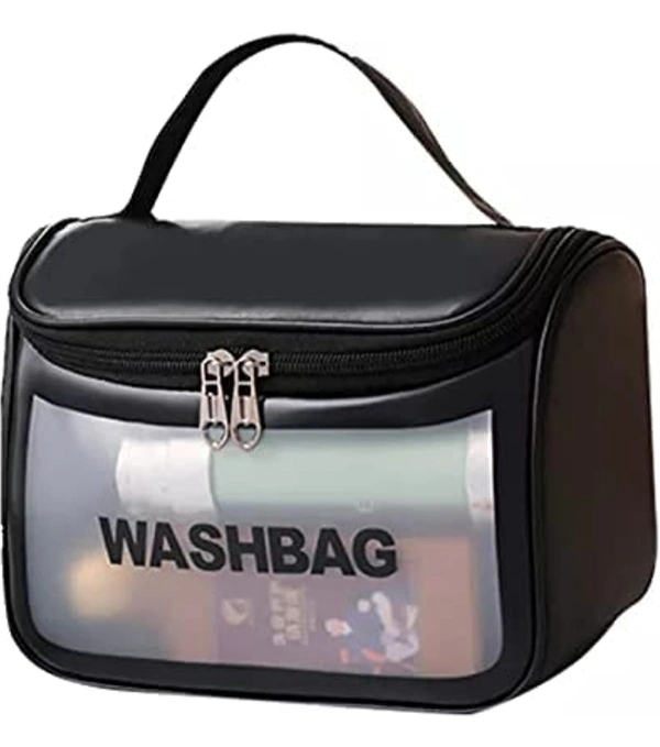 Edo Washbag - Black, PU, 10*5*9 Inches