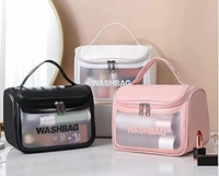 Edo Washbag - Black, PU, 10*5*9 Inches