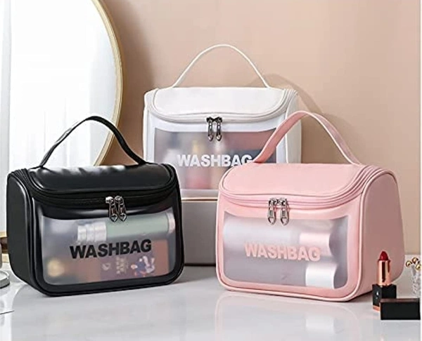 Edo Washbag - Black, PU, 10*5*9 Inches