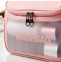 Edo Washbag - Black, PU, 10*5*9 Inches