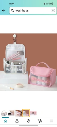 Edo Washbag - Black, PU, 10*5*9 Inches