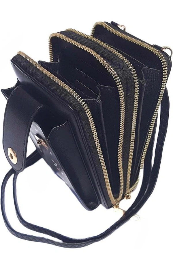 Eleen Mobile Sling Bag - Glacier, PU Leather, 18*12*8