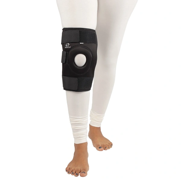 Nebula Orthosys PREMIUM P.O. HINGED KNEE BRACE 12" - Large, Black