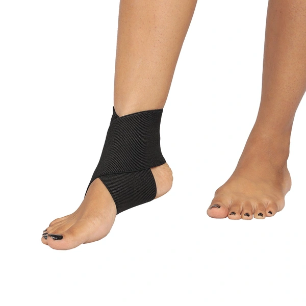 Nebula Orthosys ELASTIC ANKLE BINDER (FIG. OF 8) - XL, Black