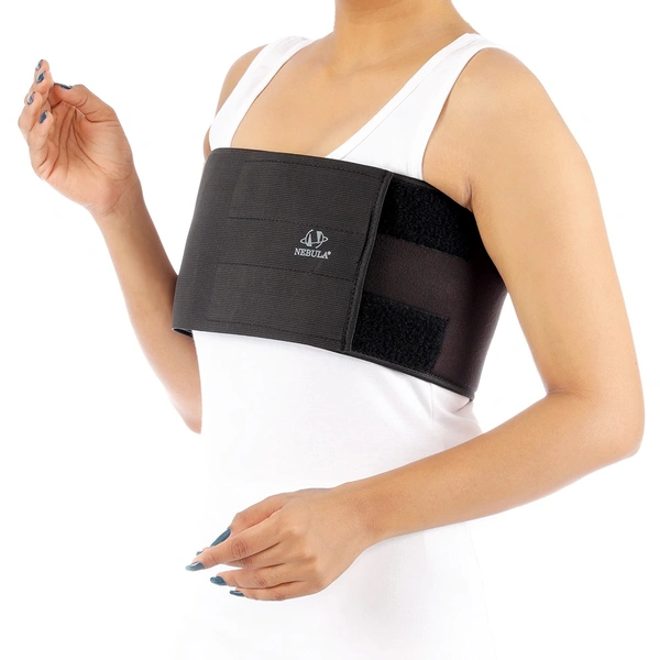 Nebula Orthosys ELASTIC RIB SUPPORT 6" (ECO.) - Extra Small, Black