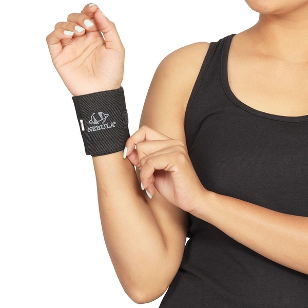 Nebula Orthosys ELASTIC WRIST BRACE D/L - Medium, Black