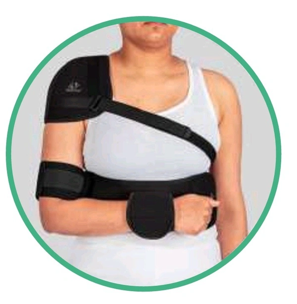 Nebula Orthosys ELASTIC SHOULDER IMMOBILIZER WITH SHOULDER SUPPORT  - XXL, Gray