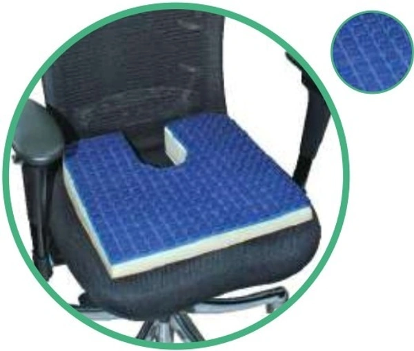 Nebula Orthosys GEL COCCYX SEAT CUSHION (SQUARE TILE GEL SHEET) - Standard, Black