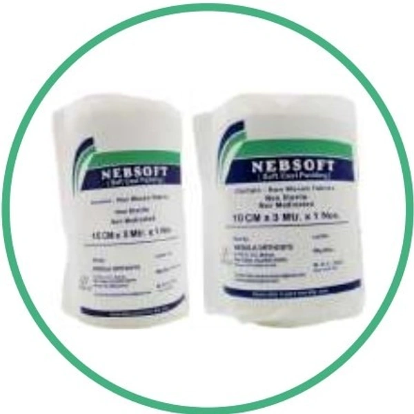 Nebula Orthosys NEBSOFT (SOFT CAST PADDING) - 10 CM X 3 MTR, White