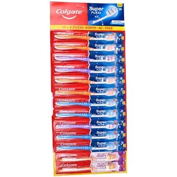 Colgate Super Flexi Medium Toothbrush (Pack of 13)