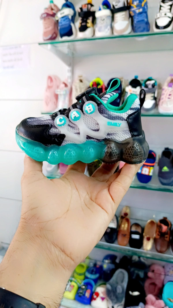 Boy's LED Shoes  - Blue, 24