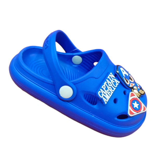 Captain America Character Boy's Clogs  - Blue, 26