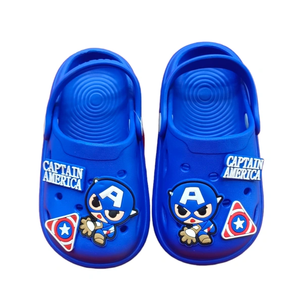 Captain America Character Boy's Clogs  - Blue, 29