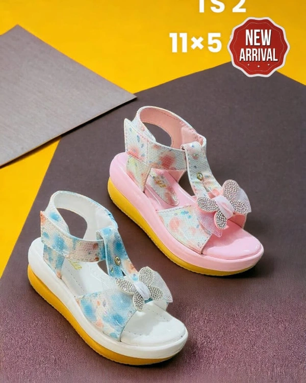 Girl's Party Wear Heels Sandal With Cute Design  - Pink, 12