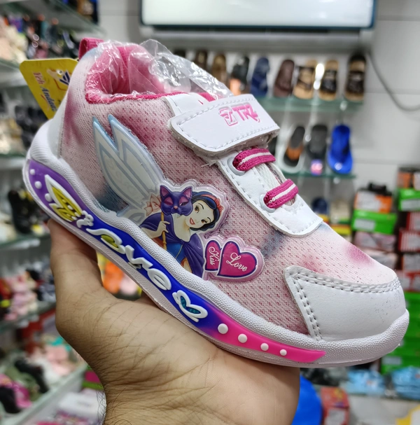 Girl's Barbie Character Velcro Shoes  - Blush Pink, 1