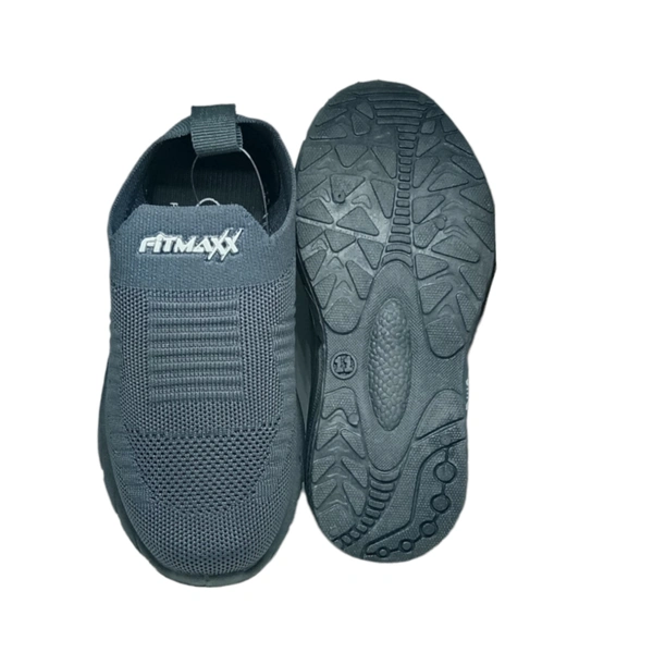 Boys Canvas Shoes For Walking  - Gray, 4