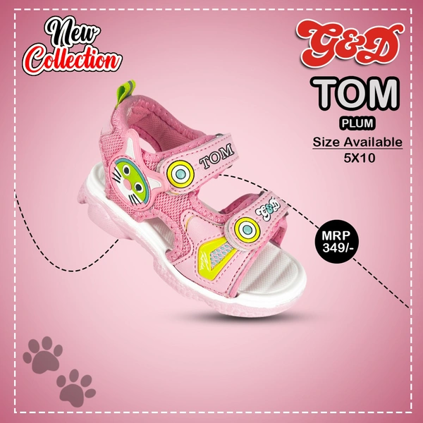 Girl's Casual Sandal - Pink, 7