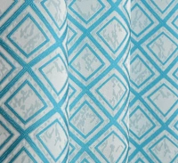 Panipat Textile Hub Polyester Eyelet Aqua  jacquard curtains Pack of 2 - Door (4x7 Feet)
