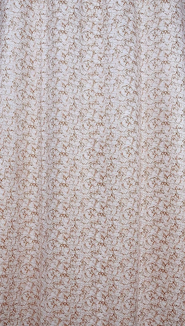 Panipat Textile Hub Polyester Eyelet Rust Designer Print Velvet Blackout curtains Pack of 2 - Door (4x7 Feet), Rust