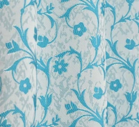 Panipat Textile Hub Polyester Eyelet Aqua jacquard curtains Pack of 2 - Window (4x5 Feet)