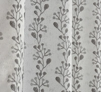 Panipat Textile Hub Polyester Eyelet Grey jacquard curtains Pack of 2 - Window (4x5 Feet)