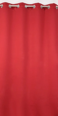 Panipat Textile Hub Polyester Eyelet Maroon Solid Blackout curtains Pack of 2 - Window (4x5 Feet)